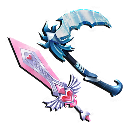Murder Mystery 2 Items All Server Heartblade & Icewing  Set